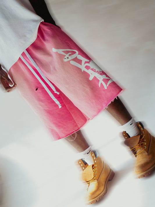 STUDIO PINK CANVAS SHORTS